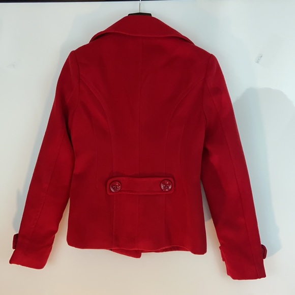 Xai Women’s Red Double breasted coat size S/P - Picture 2 of 5